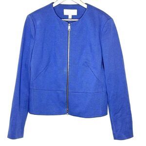 Hugo BOSS Jekalana Blue Checkered Suit Blazer - Women’s US 12